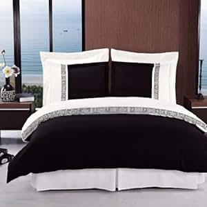 Amazon.com: sheetsnthings Wrinkle-Free Astrid Black with