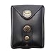 CyberDyer Genuine Leather Magnet Ammo Pouch for Slingshot Stainless Steel Bag Case (Black)