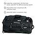High Sierra AT3 Drop Bottom Upright Wheeled Rolling Duffel Bag, Black, 32-Inch