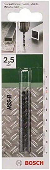 Bosch Metal Drill Bits HSS-R 2.5mm Diameter