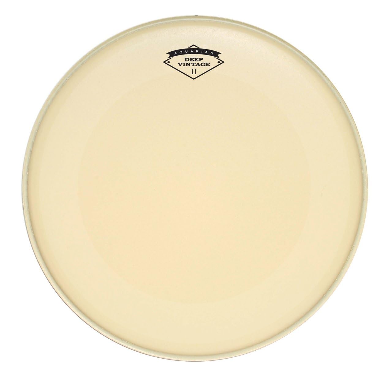 Aquarian DVK-22 Deep Vintage Series - 22 inch - Two Ply - Bass Drumhead - Cream - W/Felt Strip
