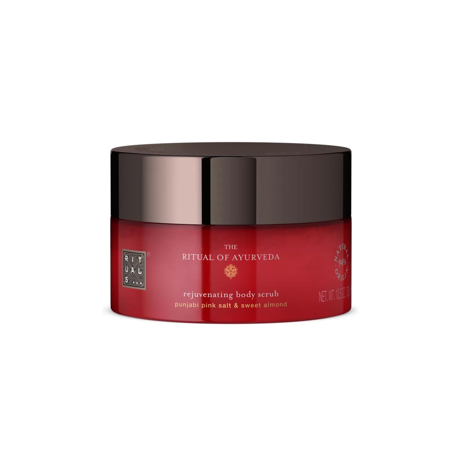 RITUALS Body Scrub The Ritual of Ayurveda - Body Salt Scrub Made with Pink Salt from Punjab and Sweet Almond Oil - Made from 94% Natural Origin Ingredients - 300g