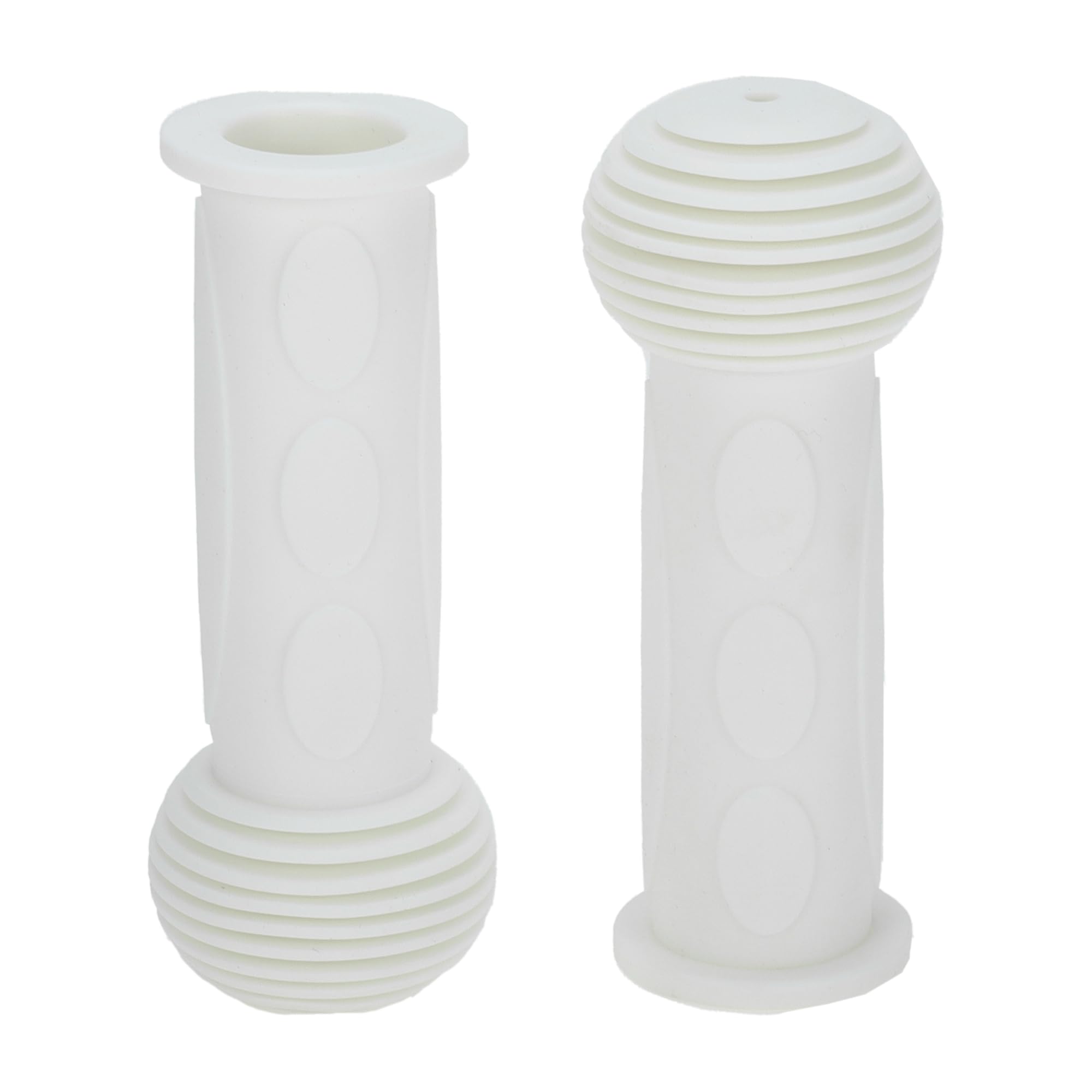 TUCKBOLD Child Bike Handlebar Grips Covers 110mm Long Soft | Children Bicycle End Grips Protector White 1 Pair