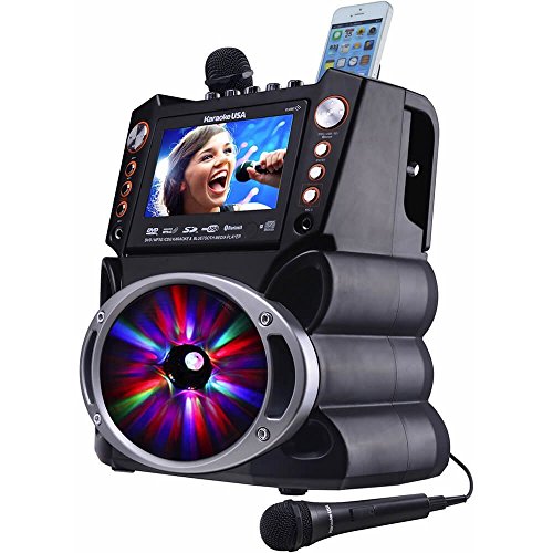 Karaoke Usa Gf846 Bluetooth(r) Karaoke Machine With Synchronized Leds 18.50in. x 13.50in. x 10.90in.
