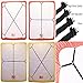 333 World Bed Suspender Crisscross 2 Ways-Adjustable Long Gripper/Strap/Holder/Fastener for Your Bed. (Set of 2). (Black)