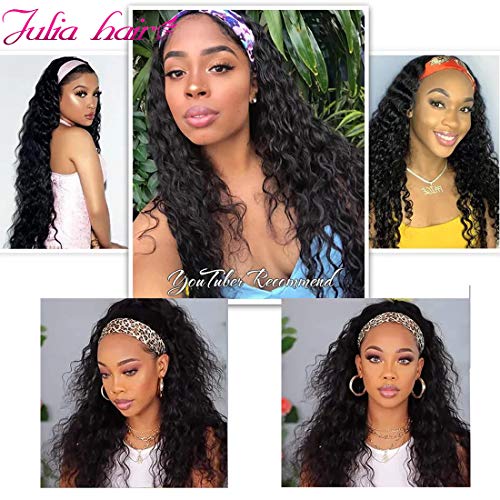 Julia-10A-Headband-Wigs-Water-Wave-Human-Hair-Wigs-for-Women-Glueless-Wavy-Wigs-with-Free-HeadbandsBrazilian-Virgin-Human-Hair-Non-Lace-Front-Wig-Protective-Style-150-Density-16Inch