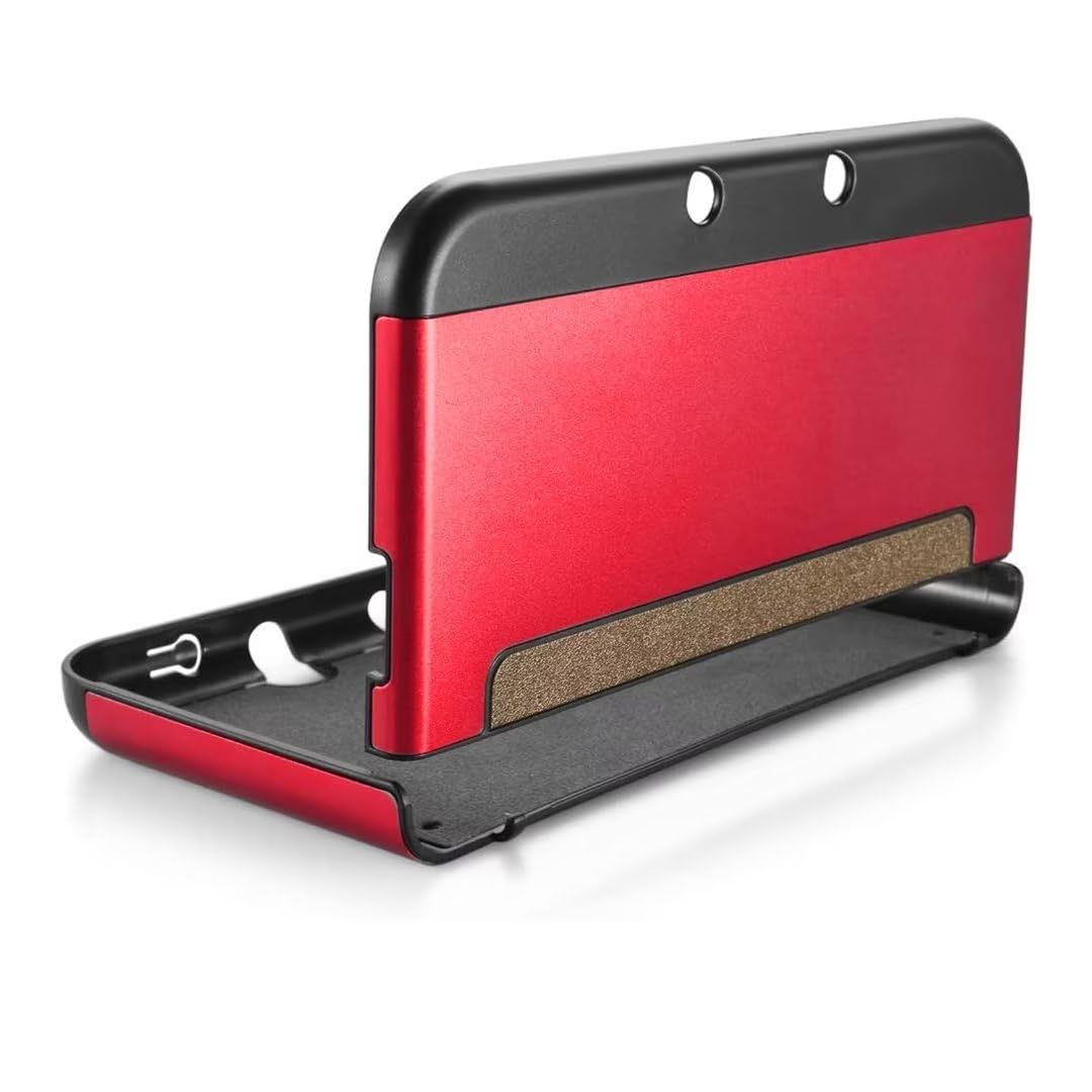 Protective Case Cover with Hard Shell Skin Compatible for New Nintendo 3DS XL LL, Anti-Scratch and Anti-Slip - Red