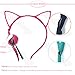 Angelakerry 10pcs Mix Color Cat Ear Girl Metal Black Headband Simple Fashion DIY Wholesale