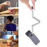 AutumnFall Clearance!!❤️❤️2018 New Creative Design Collapsible Reusable Straw Stainless Steel Portable Foldable Straws For Outdoor Travel Home Bar (Color Random)