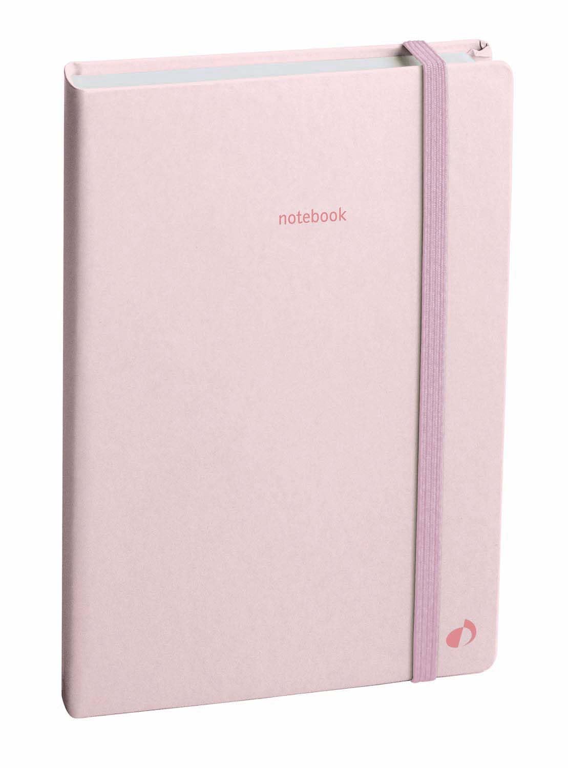 Quo Vadis Pastel Notebook 15 Lined with Elastic 10 x 15 cm Pink