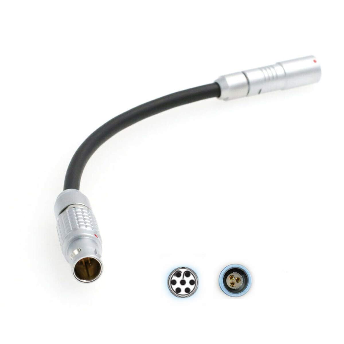 SZRMCC EXT to RS Conversion Run Stop Cable 1B 7 Pin Male to Fischer 3 Pin Female for ARRI Alexa Mini Remote Boot