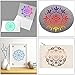 LOCOLO Mandala Stencils Set of 9 (6 x 6 inch) Reusable Stencil Laser Cut Painting Template Wood Floors Wall Fabric Furniture Stencils