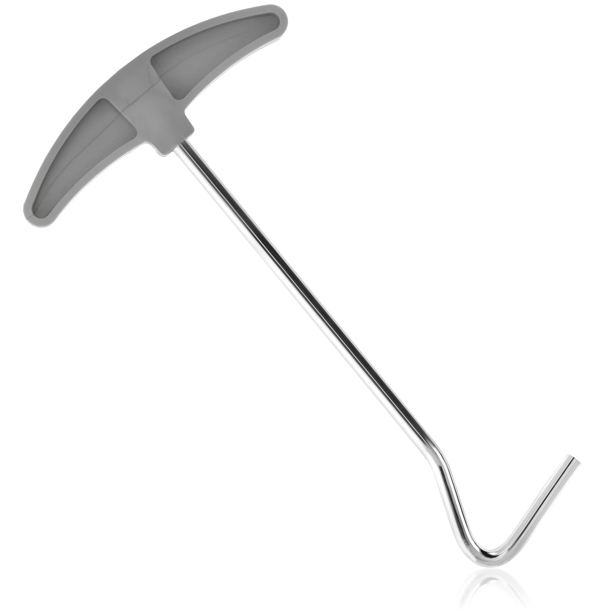 COM-FOUR® peg puller - hook puller for easy removal of pegs, hooks and pegs - tent accessories for camping and outdoors (Plastic - 1 piece)