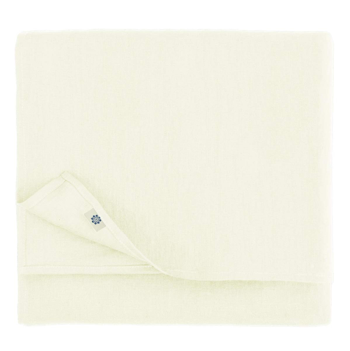 Linen & Cotton Tablecloth Table Linen Cloth Cover Hygge - 100% Linen, White (140 x 250 cm) Rectangular Washable Table Cloth for Home Kitchen Dining Table Decoration Restaurant Hotel Summer Party