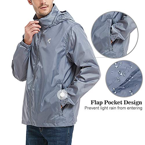mens plus size rain jacket