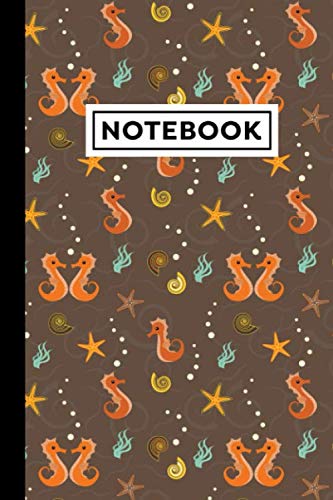 Notebook: Seahorses Journal - Seahorses Themed Gift For Seahorse Lovers - Seahorses Notebook - 6 x 9 Inches - 120 Lined Pages With Seahorses Themed Borders