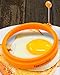 Eggssentials 4 Egg Ring Set | Egg Rings Kit includes 4 Egg Poacher Cups | 1 Egg Yolk Separator| 1 Silicone Spatula| In Gift Box