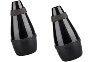 2 Pcs ABS Trumpet Mute,Fully Enclosed Practice Mute for Quieter Practice,Small Instruments Trombone Musical Saxophone Muffler