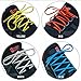 FOOTMATTERS Elastic Stretch Flat Shoelaces - 30 Inch - Brown - 3 Pair Pack