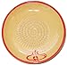 Cooks Innovations - Ceramic Grater Plate 3 Piece Set- Beautiful Garlic Design - Red & Yellow