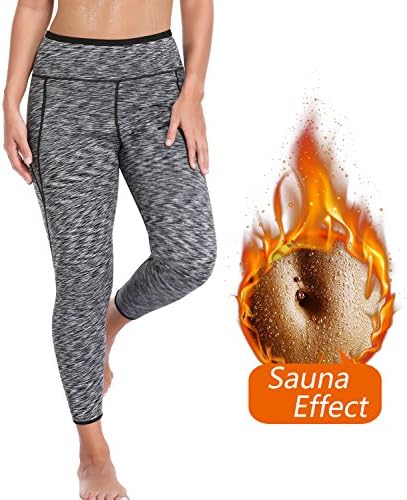 gofanmu Women Hot Thermo Slimming Sweat Sauna Pants Neoprene Yoga Legging Exercise Shapewear for Weight Loss