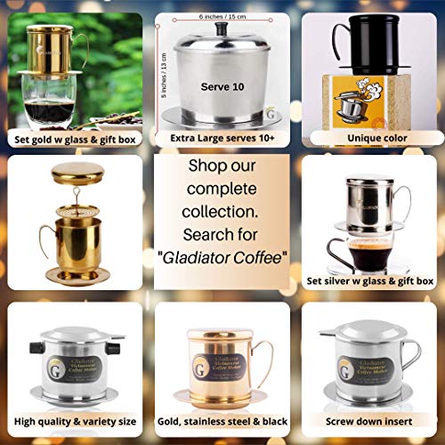 Vietnamese Coffee Maker Filter Phin, Small French Press Portable