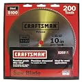 Craftsman 10 in. Saw Blade, Crosscut/Plywood - 200T - 26811