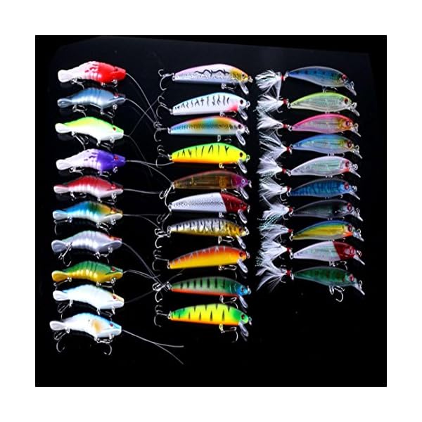 Fishing-LuresLaimeng-30-pcs-Kinds-of-Fishing-Lures-Crankbaits-Hooks-Minnow-Baits