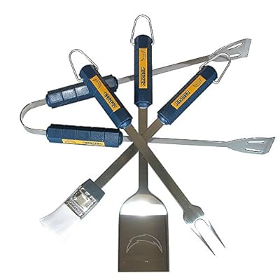 Motorhead Products NFL 4-Piece BBQ Grilling Utensil Set