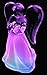 Acrylic Solar Angel Lights with A Frosted Skirt Solar Garden Stake - Box of 2