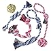 TOYSBOOM Squeaky Dog Toys 5 Piece Dog Rope Toys Puppy Flossy Chew Rope Tug Toy for Small, Medium Dogs, Value Pack Dog Toy