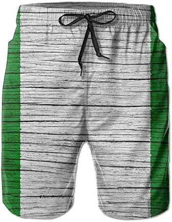 Nigeria Wooden Texture Nigerian FlagHandsome Fashion Summer Cool Shorts Swimming Trunks Beachwear Beach Shorts