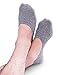 VERO MONTE 4 Pairs Mens No Show Socks GREY 8.5-10.5 for Middle Profile Shoes 136822