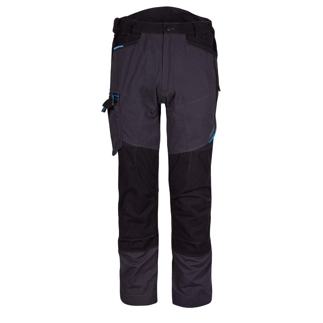 Portwest T701 Mens WX3 Work Trousers - Reinforced Safety Workwear Trousers with Kneepad Protection Metal Grey Short, 36