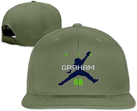 ElishaJ Snapback Seattle #88 Football Player Trucker Hats Caps ForestGreen
