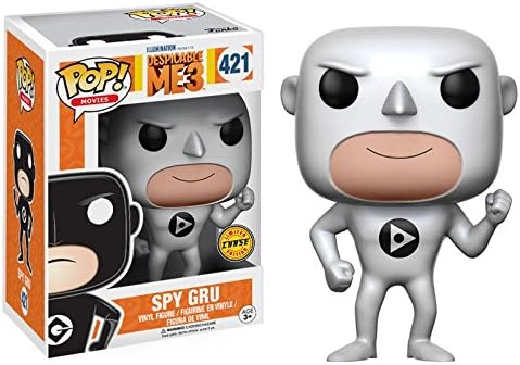 Funko POP Despicable Me 3 "SPY GRU" CHASE Variant with Locking Tab Protector Case &amp; Keychain