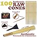 100 RAW Cones Classic King Size, with RAW Cone Loader, Pre-Rolled RAW Rolling Papers with Tips
