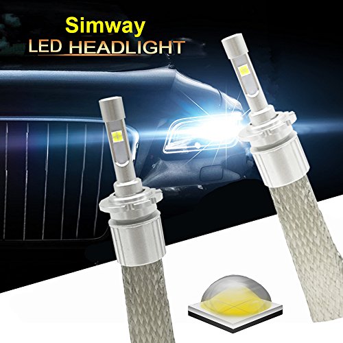Simeway auto LED D2S/D2R Headlight bulbs 6000K white 8000lm-waterproof plug & play Used for Headlight, Fog Light, DRL (D2S/R)