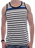 Enimay® Men's Striped Summer Hulk Beach Tank Top Slim Fit Gym Muscle Shirt