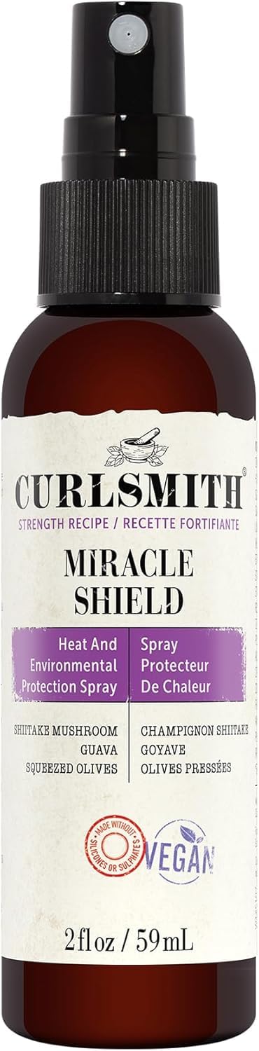 CURLSMITH – Miracle Shield, Protein-Rich Hair Protection Spray for All Curl and Hair Types (8 fl oz)…