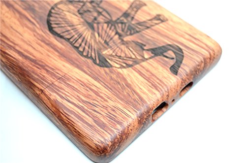 VolksRose Amazon Kindle Paperwhite Wooden Case - Rosewood Elephants - Premium Quality Natural Bamboo / Wood Cover for All Kindle Paper White Versions