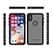 OUNNE Waterproof Case, Underwater Full Sealed Cover Snowproof Shockproof Dirtproof Waterproof Case with Built-in Screen Protector for (Black-Translucent Cover)