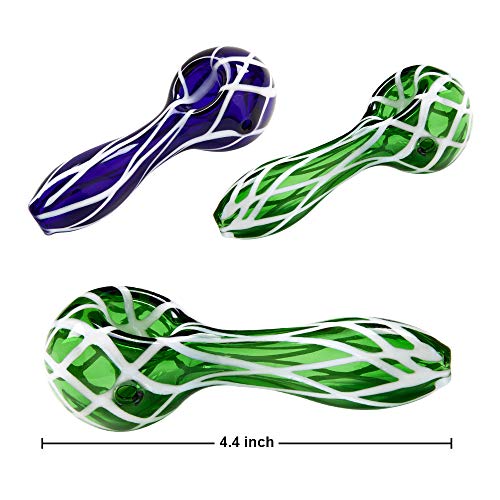 4.4 Inch Handmade New Style Heat Resistant Glass Art Pipe - Thumbnail 3