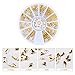 Triangle Square Designs Gold Metal Hollow Nail Art Studs Nail Art Decorations