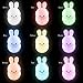 SillyCone Soft Silicone Rechargeable LED Children's Night Light with Remote and Extended Life 2,000 mAh Battery and USB Cable for Charging (Bunny)