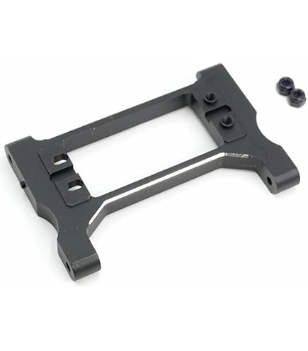 Soporte De Parachoques Trasero De Aluminio Negro – Yeah Racing TRX4-013BK Para Traxxas TRX-4
