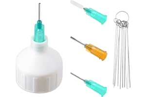 YRMJ 6 Packs Precision Applicator Caps for 2 Ounce Acrylic Paint Bottle, Precision Tip Applicator Bottle Caps, Car Freshie Supplie, Precision Cap for Paint