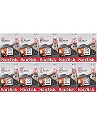 SanDisk Ultra 16GB (10 Pack) Clase 10 80MBps SD tarjeta de memoria SDHC UHS-I SDSDUNC-016G-GN6IN