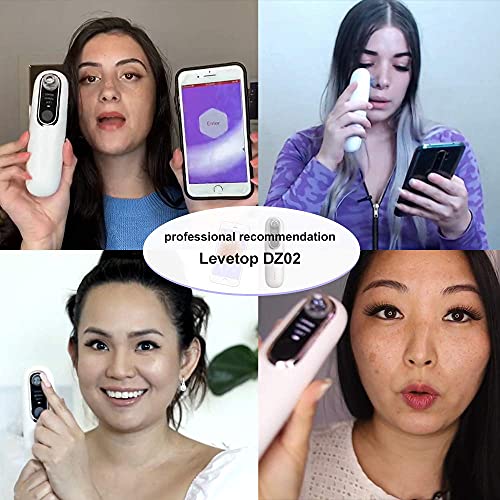 Pore Vacuum With Camera,LeveTop 20x Visible Blackhead Remover Wifi