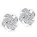 Clearance Twinsmall Women Lady Elegant Diamond Ear Stud Flower Earrings Women Jewelry Earrings Stud
